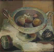 Christo Coetzee; A Still Life of Fruit in a Bowl