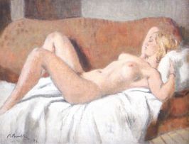 Robert Broadley; A Reclining Nude