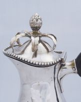 A Cape silver coffee pot, unknown maker HNS, 18th century
