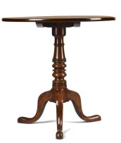A George III mahogany tripod tilt-top table