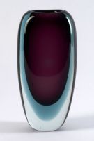 A glass vase, designed by Vicke Lindstrand for Kosta, 1958-59