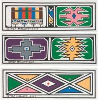 Esther Mahlangu; Ndebele Wall Motifs