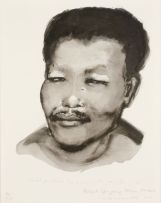 Marlene Dumas; A Portrait of a Young Nelson Mandela