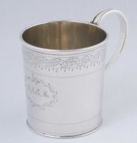 A Cape silver christening mug, John Townsend, 19th century