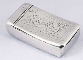 A Cape silver snuff box, Daniel Hockley, early 19th century