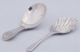 A Cape silver caddy spoon, Marthinus Lourens Smith, late 18th/early 19th century