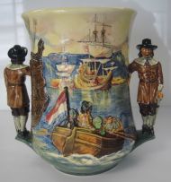 A Royal Doulton Jan van Riebeeck two-handled loving cup