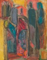 May Hillhouse; A Group of Robed Figures