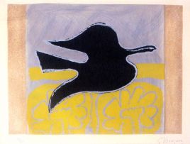 Georges Braque; Oiseau Noir et Tournesols