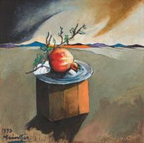 Johannes Meintjes; Pomegranate in a Landscape (Strange Landscape) (JM 122)