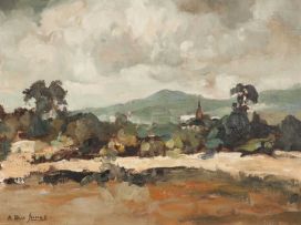 Alexander Rose-Innes; A Landscape with a Church Spire