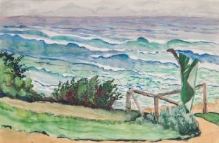 Edith King; Windy Seascape, South Coast