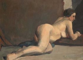 Ruth Everard-Haden; Reclining Nude