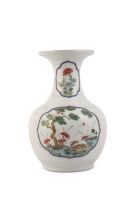 A Chinese 'famille-verte' vase, Qing Dynasty, 18th century