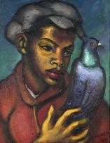 Johannes Meintjes; Jan with his Pigeon Abraham