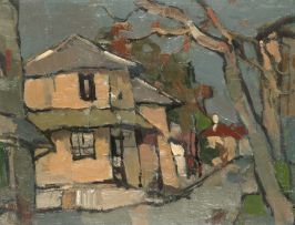 Gregoire Boonzaier; Yellow House on the Corner