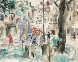 Maud Sumner; A Street Corner in Paris