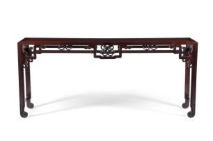 A Chinese hardwood altar table, late 19th century