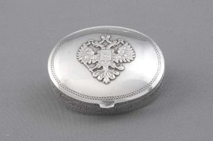 A Russian silver box, Michael Funtikov, Moscow, early 20th century