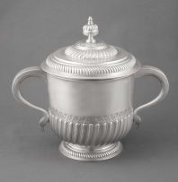 A late Victorian two-handled covered cup, Searle & Co Ltd, London, 1899