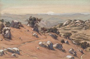 Erich Mayer; Landscape with Rocks