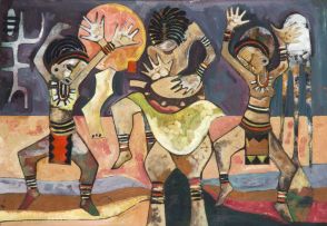Speelman Mahlangu; Dancing Figures