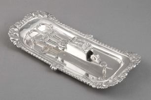 A George III silver candle snuffer and tray, Rebecca Emes & Edward Barnard, London, 1817