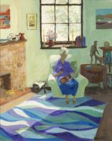 Marjorie Wallace; Relaxing in the Sitting Room