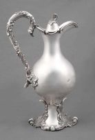 A Victorian silver wine ewer, Robinson-Edkins & Aston, Birmingham, 1839