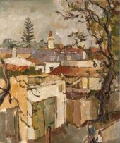 Gregoire Boonzaier; A Back Street in Autumn