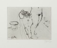 William Kentridge; Anne Standing in a Bath