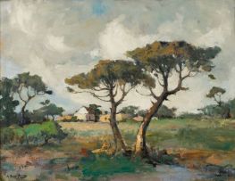 Alexander Rose-Innes; Landscape with Trees and Houses