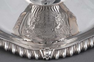 A pair of George III silver chambersticks, William Sumner, London, 1807
