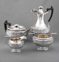 A four-piece silver tea service, Robert Gray & Son, Edinburgh, 1814 - 1851