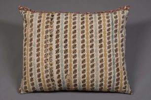 A pair of needlework cushions, Sicilian