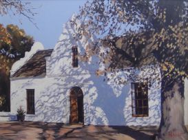 Ted (Tjeerd Adrianus Johannes) Hoefsloot; Cape Dutch House at Rennie's Compound, Stellenbosch
