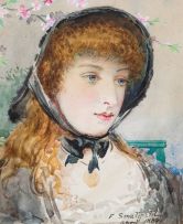 Frederick Smallfield; A Portrait of a Young Lady