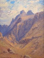Willem Hermanus Coetzer; A Mountainous Landscape