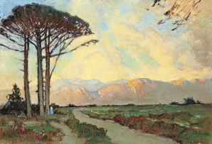 Walter Gilbert Wiles; Pine Trees, Worcester Valley