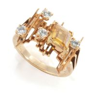 Diamond dress ring, 1960s