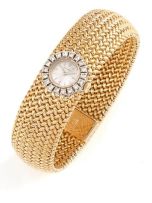 Lady's gold and diamond wristwatch, Movado, 1960s
