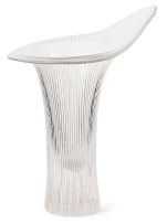 An Iittala 'Chanterelle' clear glass vase, designed by Tapio Wirkkala