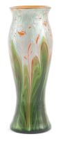 A Loetz 'Titania' orange opal glass vase, circa 1900