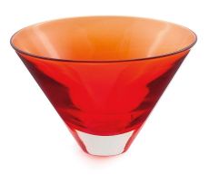 A Murano S.V.C.C. Vetri d'Arte orange glass bowl, 1960s