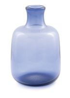 A Holmegaard violet-blue bottle vase, designed by Per Lütken