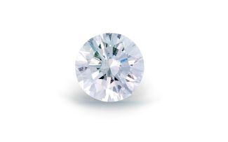 An unset round brilliant cut diamond