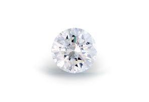 An unset round brilliant-cut diamond