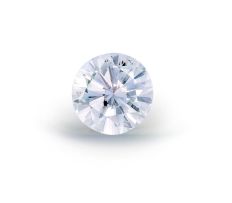 An unset round brilliant-cut diamond