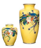 A Japanese cloisonné enamel vase, early 20th century