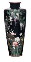 A Japanese cloisonné enamel vase, Ota Toshiro, Meiji Period (1868-1912)